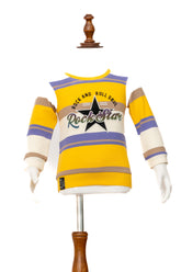 Gusto Newborn Full-Sleeve Round Neck T-Shirt